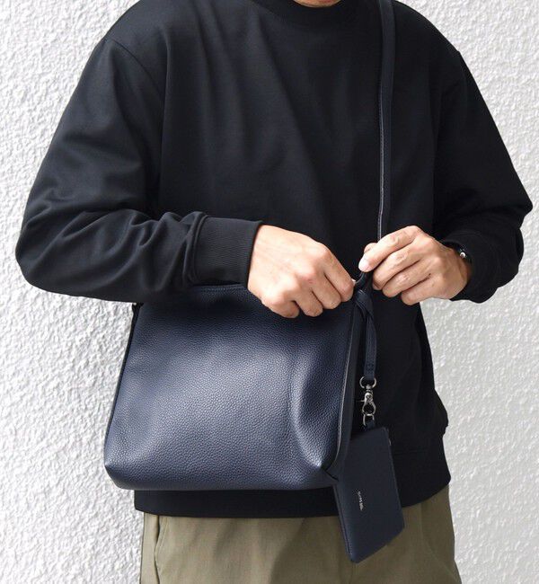 SHIPS any「SHIPS any: スプリット レザー ミディアム ショルダーバッグ (カードケース付き)◇」|ショルダー・メッセンジャー|