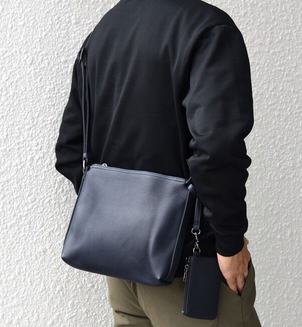 SHIPS any「SHIPS any: スプリット レザー ミディアム ショルダーバッグ (カードケース付き)◇」|ショルダー・メッセンジャー|