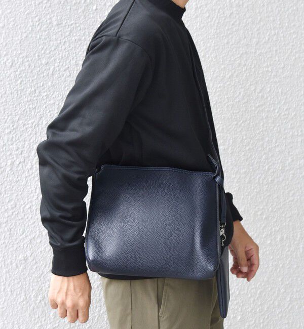 SHIPS any「SHIPS any: スプリット レザー ミディアム ショルダーバッグ (カードケース付き)◇」|ショルダー・メッセンジャー|