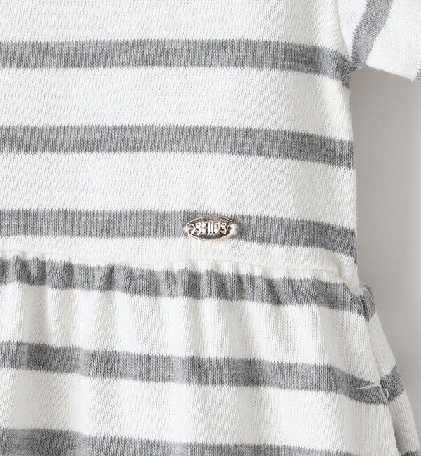 SHIPS KIDS「SHIPS KIDS:100～130cm / ボーダー フリル ワンピース」|ワンピース|