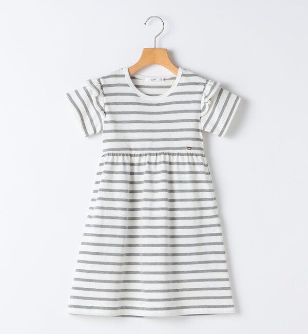 SHIPS KIDS「SHIPS KIDS:100～130cm / ボーダー フリル ワンピース」|ワンピース|