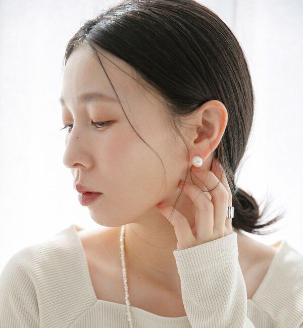 quaranciel「quaranciel: 淡水 パール ピアス」|ピアス|ナチュラル