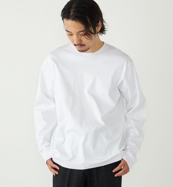 SHIPS Colors 「SHIPS Colors:シルケット コットン クルーネック ロンT」|Tシャツ・カットソー|