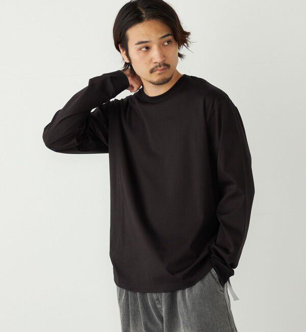 SHIPS Colors 「SHIPS Colors:シルケット コットン クルーネック ロンT」|Tシャツ・カットソー|
