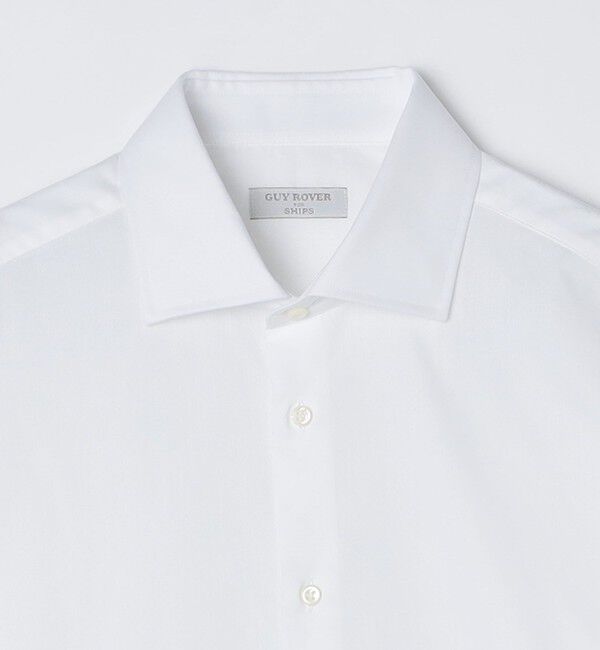 SHIPS「GUY ROVER: ハケメ ソリッド ワイドカラー シャツ」|シャツ・ブラウス|