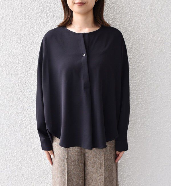 SHIPS Colors 「SHIPS Colors:〈手洗い可能〉2WAY フルダル ブラウス」|シャツ・ブラウス|