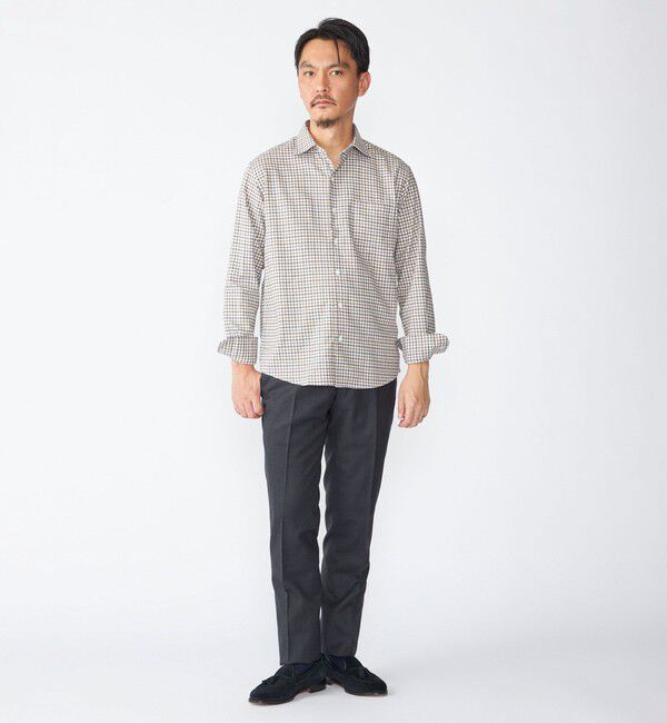 SHIPS「SHIPS:  ワイドカラー ネル シャツ」|シャツ・ブラウス|