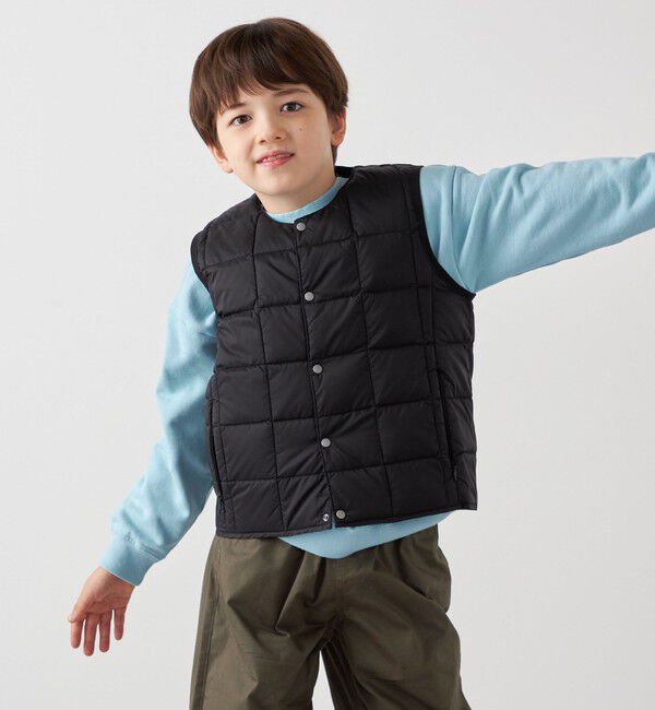 SHIPS any「TAION:〈手洗い可能〉クルーネック インナー ダウン ベスト <KIDS>」|ダウンベスト・ベスト|