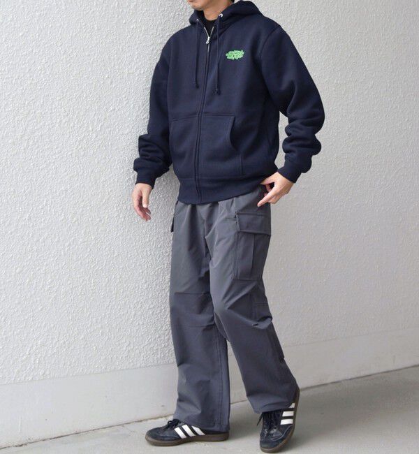 SHIPS any「【WEB限定】SHIPS any: ワンポイント ロゴ 裏起毛 スウェット ジップ パーカー◇」|パーカー|