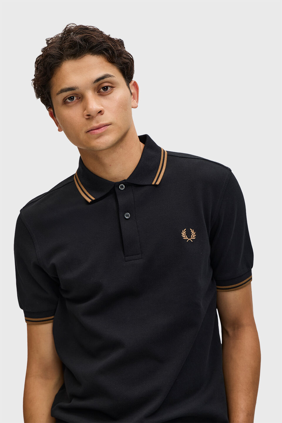 FRED PERRY 「The Fred Perry Shirt」|ポロシャツ|BLACK / SHADED STONE