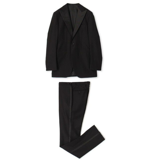 TOMORROWLAND MENS「Super150'sウール ピークドラペルタキシードスーツ CELEMONIA TROFEO」|スーツ|19 ブラック