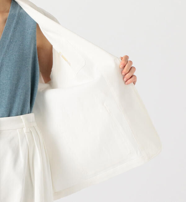 BACCA「コットンピケ ワークジャケット」|テーラードジャケット|