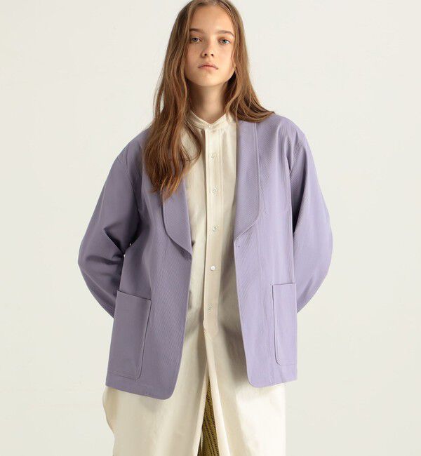 BACCA「コットンピケ ワークジャケット」|テーラードジャケット|