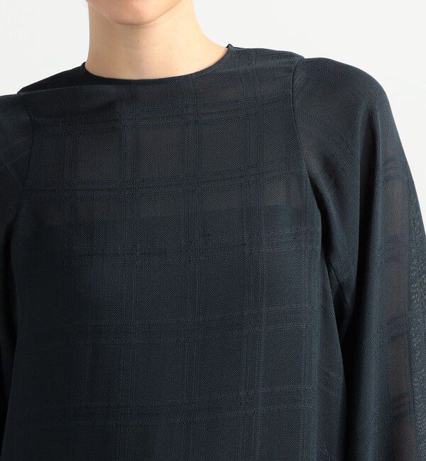 BACCA「レノウェーブ ブロックチェックチュニックワンピース」|ワンピース|