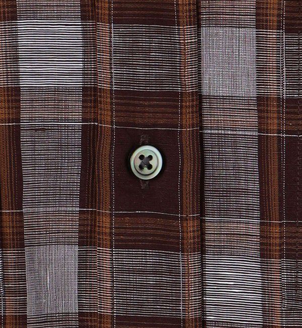 TOMORROWLAND MENS「コットンリネン マドラスチェック サファリシャツ」|シャツ・ブラウス|