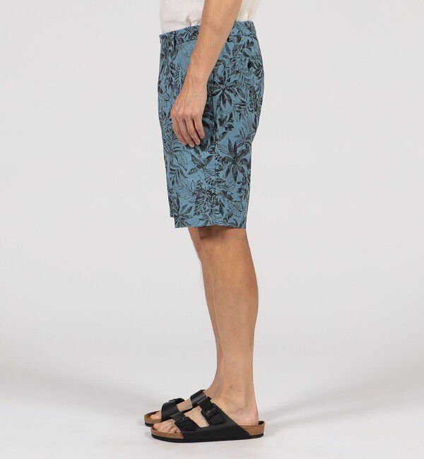 TOMORROWLAND MENS「60リネンリーフプリント イージーショーツ」|チノ|