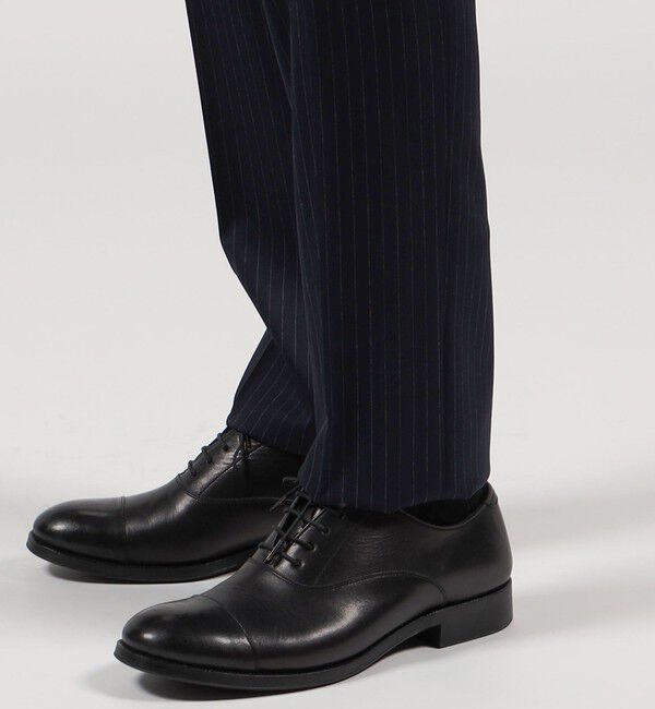 TOMORROWLAND MENS「Super100'sウール ピンストライプ ノープリーツスラックス」|スラックス|