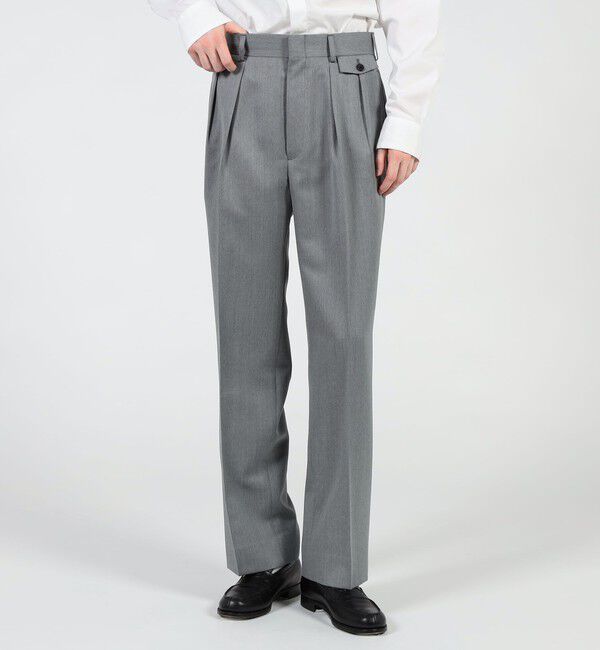 Edition「ウールモヘヤ2タックパンツ」|チノ|