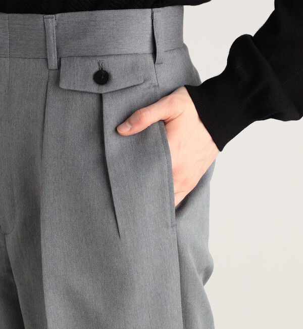 Edition「ウールモヘヤ2タックパンツ」|チノ|