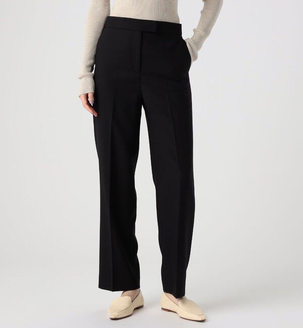 TOMORROWLAND collection「ブロークンブラック ストレートパンツ」|スラックス|