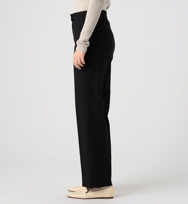 TOMORROWLAND collection「ブロークンブラック ストレートパンツ」|スラックス|