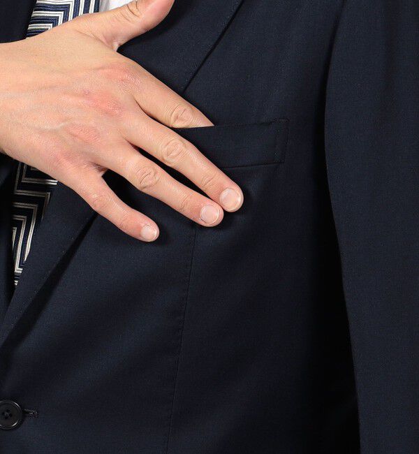 TOMORROWLAND MENS「ストレッチサキソニー シングルブレステッド2Bジャケット」|テーラードジャケット|