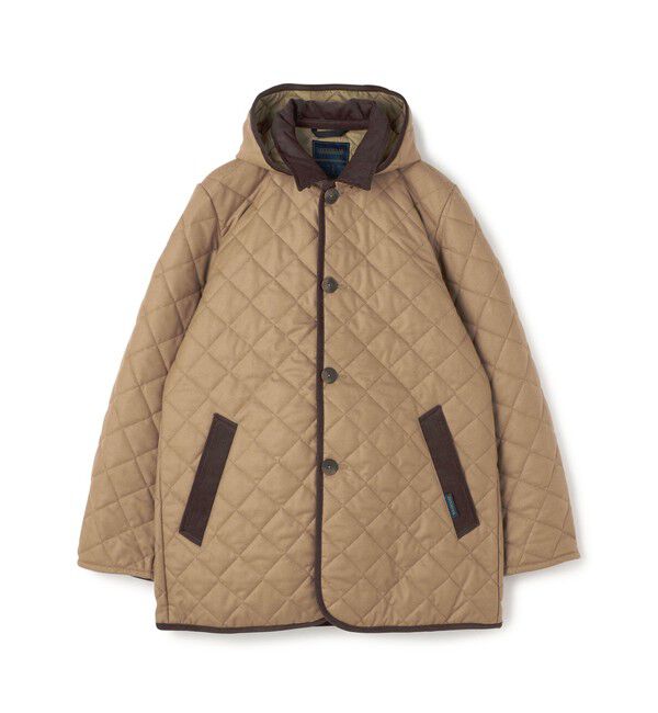 TOMORROWLAND BUYING WEAR「【別注】LAVENHAM DENSTON ウール フーデッドキルティングコート」|ステンカラーコート|45 キャメル