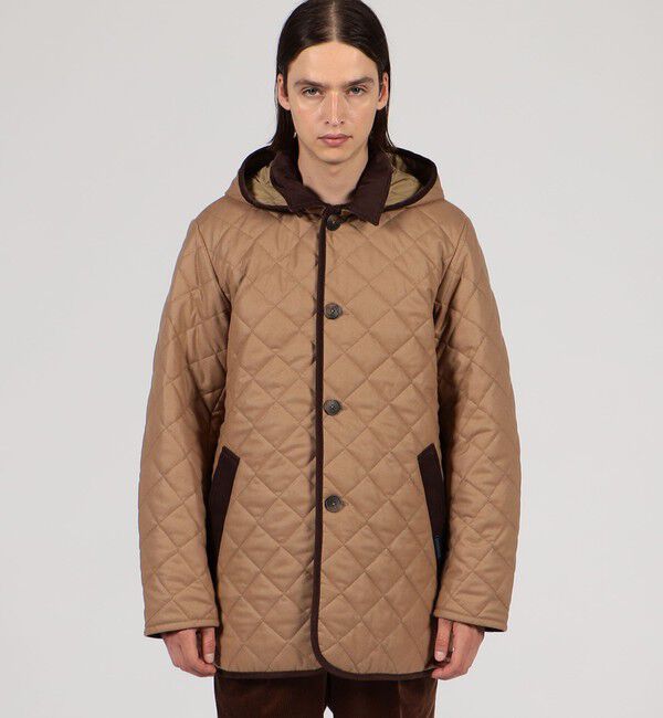 TOMORROWLAND BUYING WEAR「【別注】LAVENHAM DENSTON ウール フーデッドキルティングコート」|ステンカラーコート|
