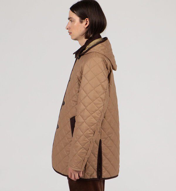 TOMORROWLAND BUYING WEAR「【別注】LAVENHAM DENSTON ウール フーデッドキルティングコート」|ステンカラーコート|