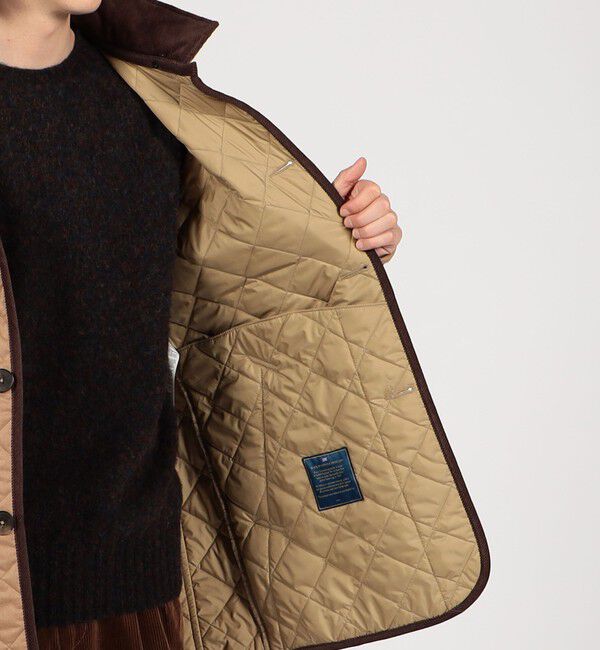 TOMORROWLAND BUYING WEAR「【別注】LAVENHAM DENSTON ウール フーデッドキルティングコート」|ステンカラーコート|