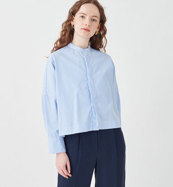 MACPHEE「コットンブロード コクーンシャツ」|シャツ・ブラウス|