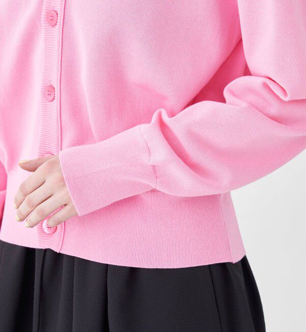 MACPHEE「ドライコットン Vネックカーディガン」|カーディガン|