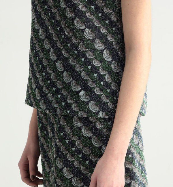 BACCA「スケールプリント ラメカットソー」|Tシャツ・カットソー|