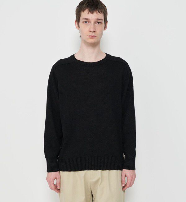 GALERIE VIE「リネンリリヤーン クルーネックプルオーバー」|ニット・セーター|