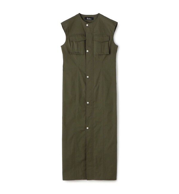 Edition「ミリタリー ジップアップロングワンピース」|ワンピース|57 カーキ