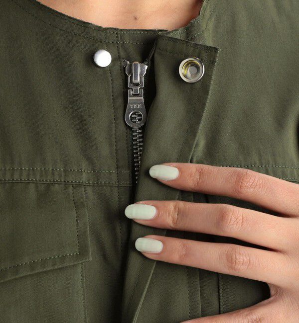 Edition「ミリタリー ジップアップロングワンピース」|ワンピース|