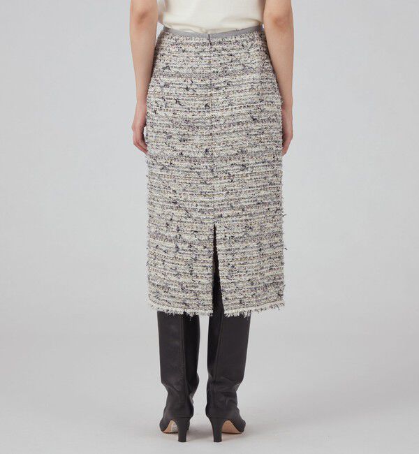 TOMORROWLAND collection「グレブリアンファンシーツイード タイトストレートスカート」|タイト|