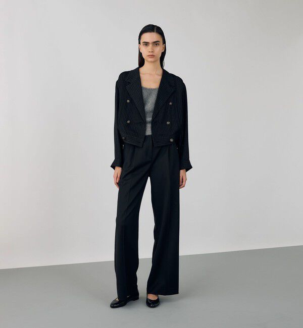 DES PRES「グリッターストライプ ショートブルゾン」|ブルゾン・スタジャン|