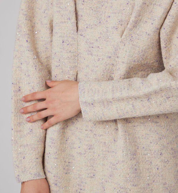 Ballsey「ソフトフェルトスパンコール ウエストタックワンピース」|ワンピース|