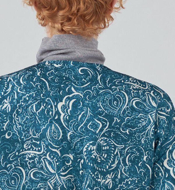 SOULEIADO「ポリエステルプリントビジュー ペプラムブラウス」|シャツ・ブラウス|