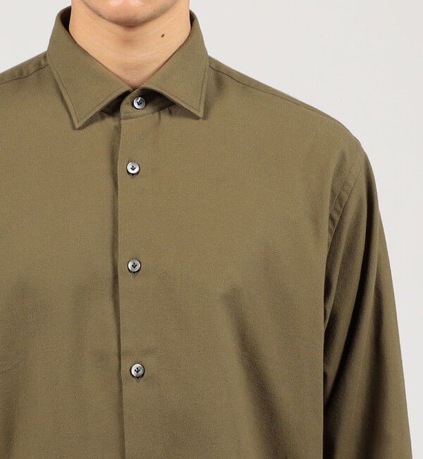 TOMORROWLAND BUYING WEAR「ERRICO FORMICOLA コットンネル レギュラーカラーシャツ」|シャツ・ブラウス|