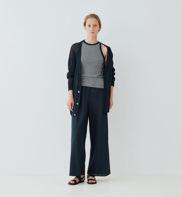 GALERIE VIE「リネンコード Ｖネックカーディガン」|カーディガン|