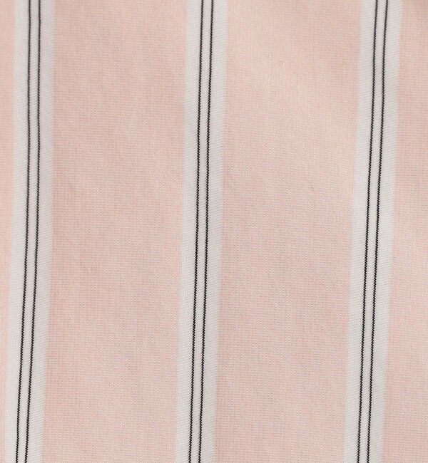 MACPHEE「ハイゲージストライプ ギャザーブラウス」|シャツ・ブラウス|