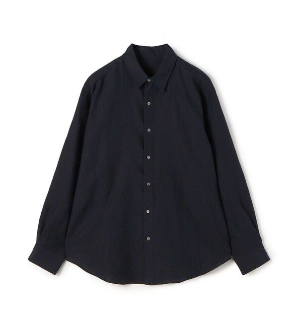 GALERIE VIE「リネン レギュラーカラーシャツ」|シャツ・ブラウス|69 ネイビー