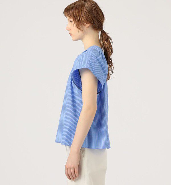 MACPHEE「タイプライター フレアスリーブブラウス」|シャツ・ブラウス|