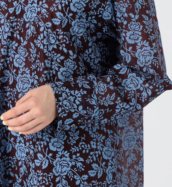 SOULEIADO「セルロースポリエステルプリント クルーネックワンピース」|ワンピース|