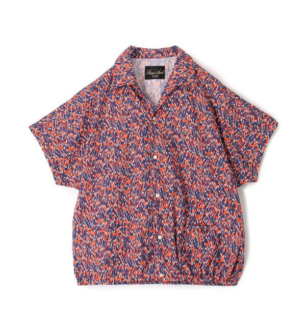 TOMORROWLAND BUYING WEAR「HAVERSACK ATTIRE コットン総柄 オープンカラー ハーフスリーブシャツ」|シャツ・ブラウス|66 ブルー系