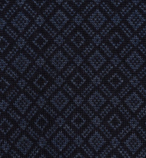 TOMORROWLAND MENS「ウールシルクカシミヤ ジオメトリック柄 クルーネックプルオーバーニット」|ニット・セーター|