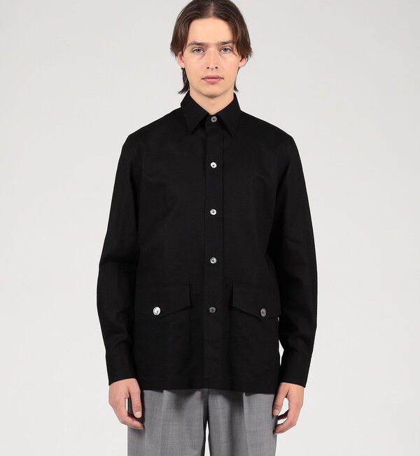 TOMORROWLAND BUYING WEAR「ERRICO FORMICOLA ALBERTO リネンオーバーシャツ」|シャツ・ブラウス|