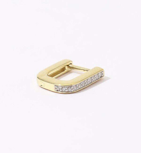 TOMORROWLAND GOODS「Otiumberg. Pave Edged Square フープピアス」|ピアス|